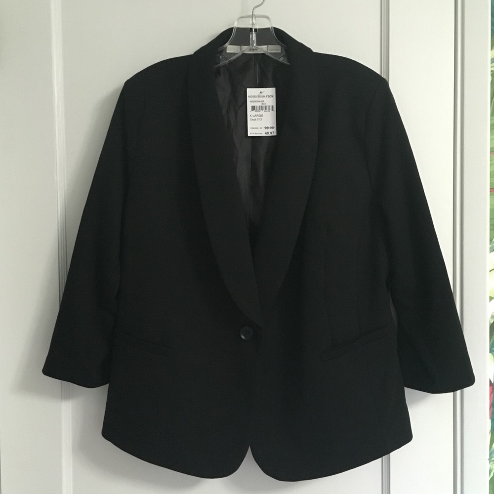 Black Gibson 3/4 sleeve blazer size XL
